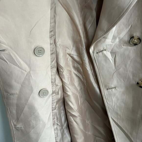 RW&Co. Women's Beige Double Breasted Trench Coat US M. - Picture 8 of 8